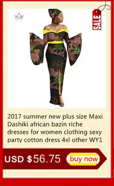 Летние платья плюс Размеры Для женщин модное платье 6XL Vestidos De Festa Longo одежда с круглым вырезом африка печати одежда brw WY1503