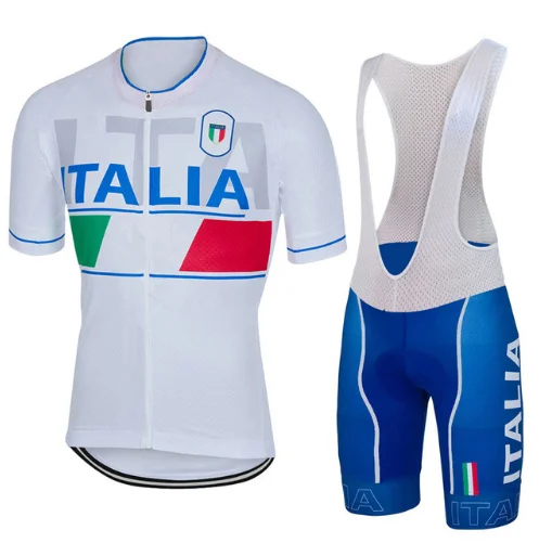 2018 manner radtrikot набор weib blau Italia National kleidung велосипедная одежда road berg trikot NOWGONOW гелевые