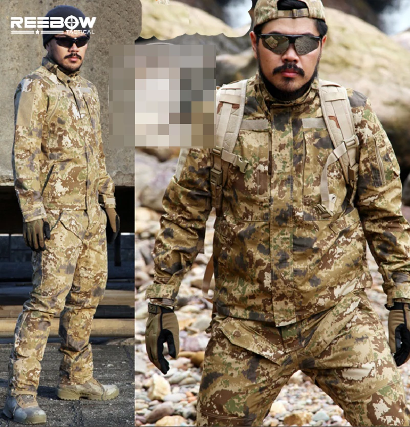 REEBOW тактическая Мужская городская Спортивная камуфляжная куртка BDU уличная