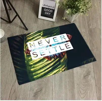 

simple green plants printed flannel rug carpet doormat baywindow mat foot pad indoor home decor