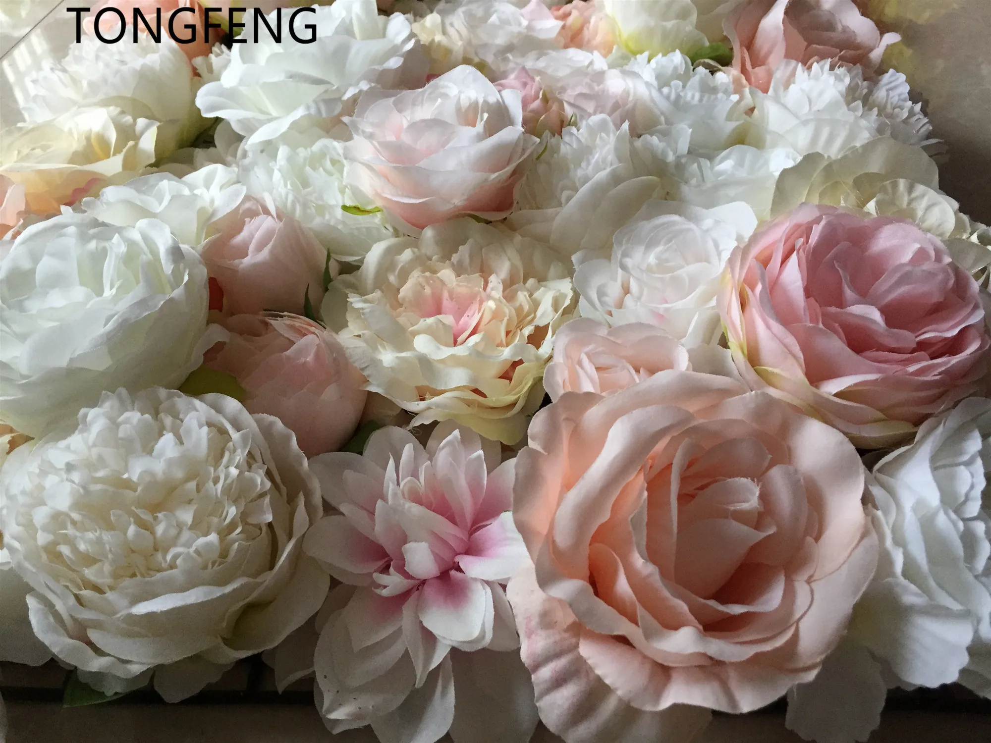 TONGFENG 10 шт./лот искусственный шелк Роза Пион 3D цветок стены свадебное оформление украшение цветок бегун Свадебные украшения