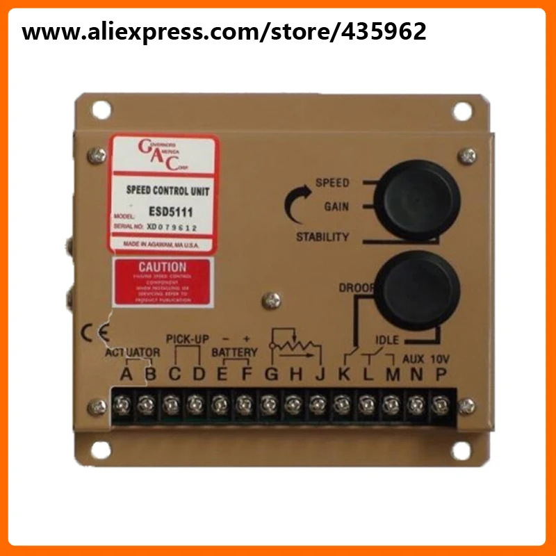 Электронный регулятор скорости ESD5111 блок управления скоростью для генератора