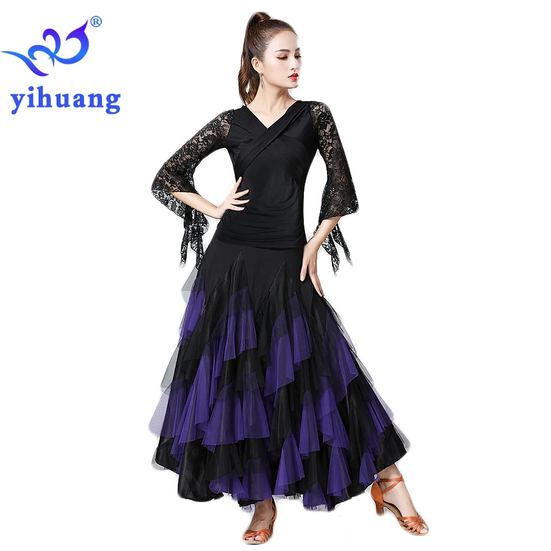 Новинка 2019 костюмы для танго Современная стандартная одежда Foxtrot Quickstep