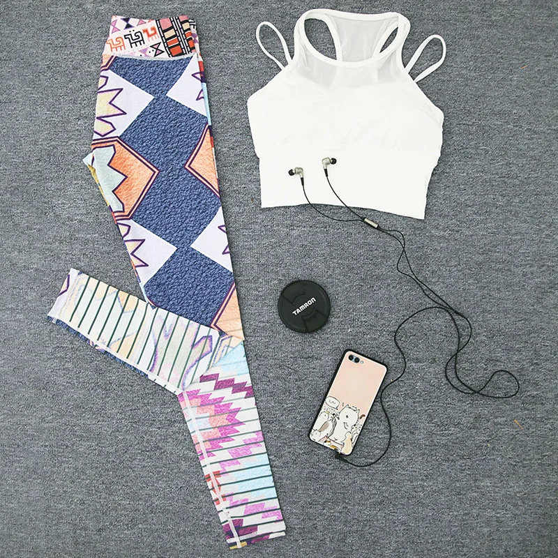 Новый Ретро спортивный костюм с цветочным принтом спортивная одежда для фитнеса