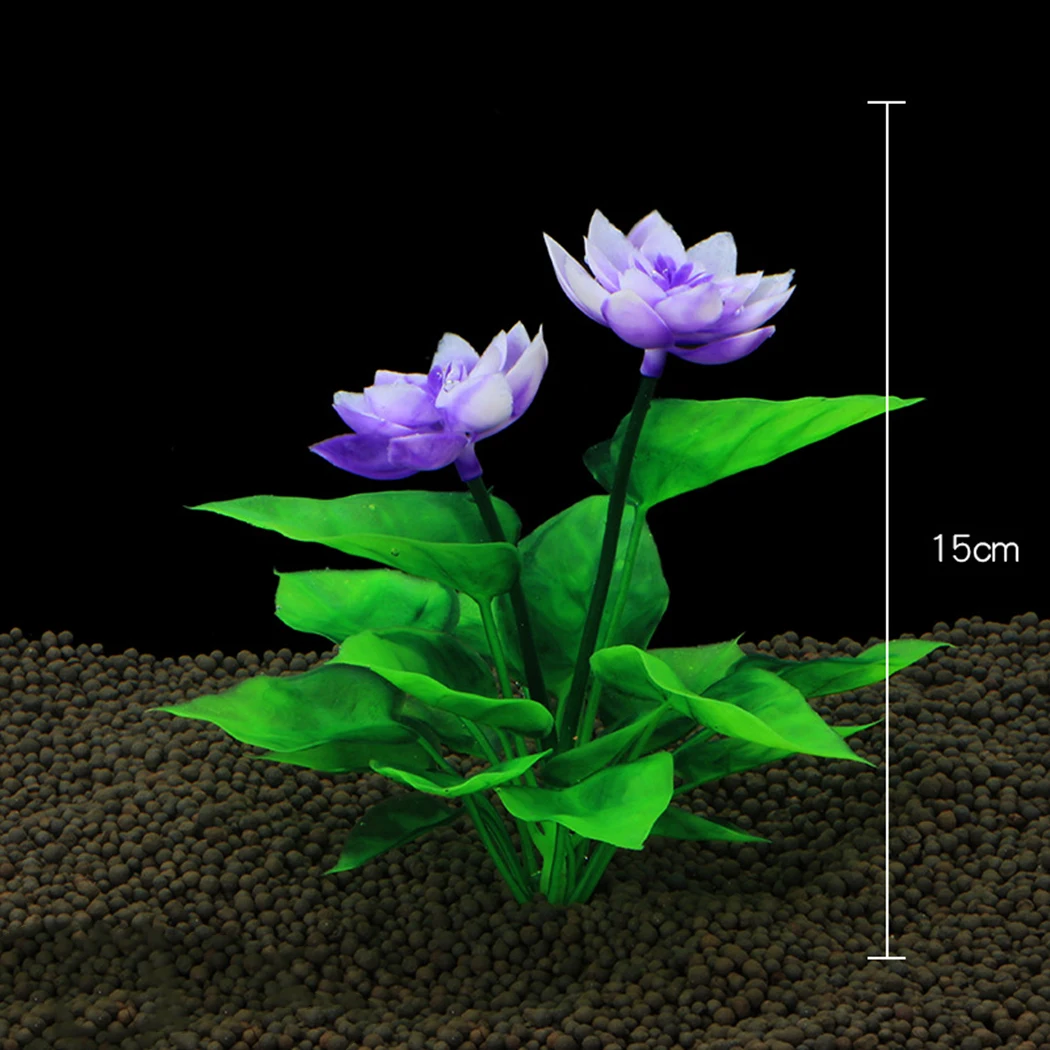 3PCS Water Grass Aquatic Plant Simulation Artificial Plastic Fish Tank Large Leaf Aquarium Decor Ornament | Дом и сад