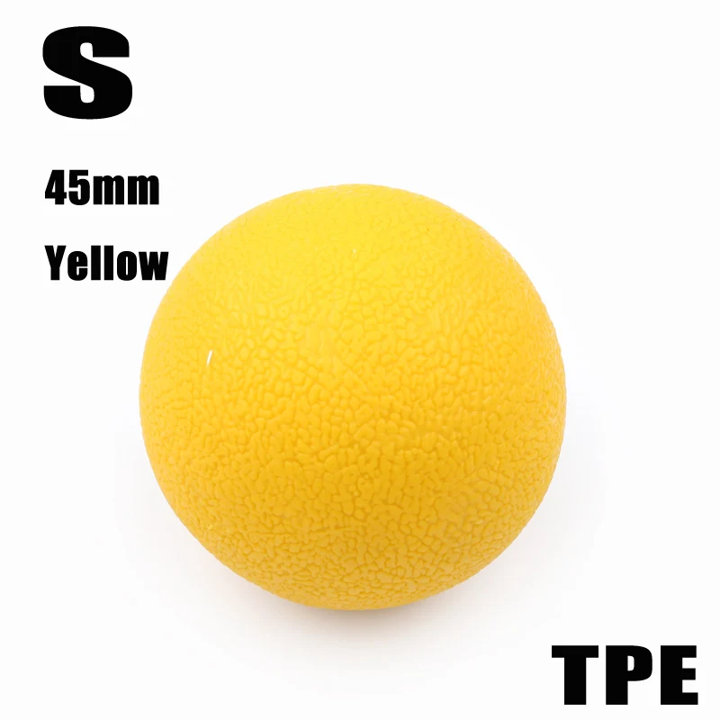 S Yellow ITSTYLE мяч для Лакросса спортивные мышцы расслабляющие усталость ролик Тренажерный Зал Фитнес Массаж терапия триггер точка тела Йога упражнения мяч - Цвет: S Yellow