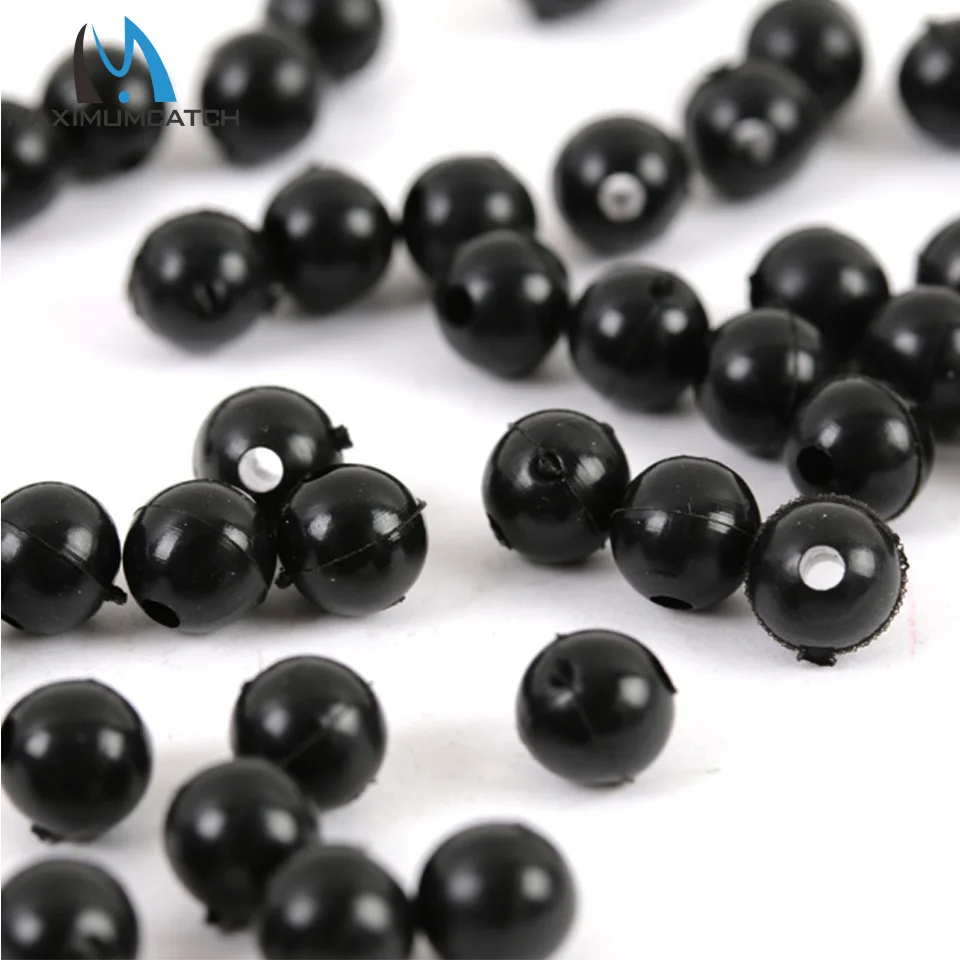 Maximumcatch 25pc/lot 5.2mm Soft Carp Fishing Beads Black Round Floating Rig Accessories | Спорт и развлечения
