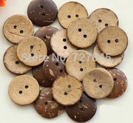 30 шт./лот натуральный круглый кокосовые пуговицы ручной работы кнопки швейная