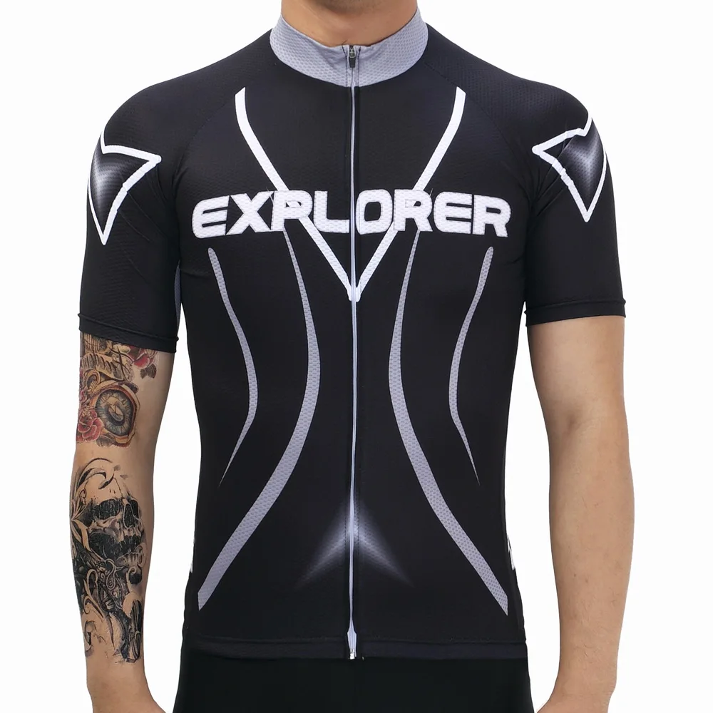 2017 для мужчин KingStar узор футболка &quotВелоспорт&quot 100% полиэстер дышащие Roupa Ciclismo MTB