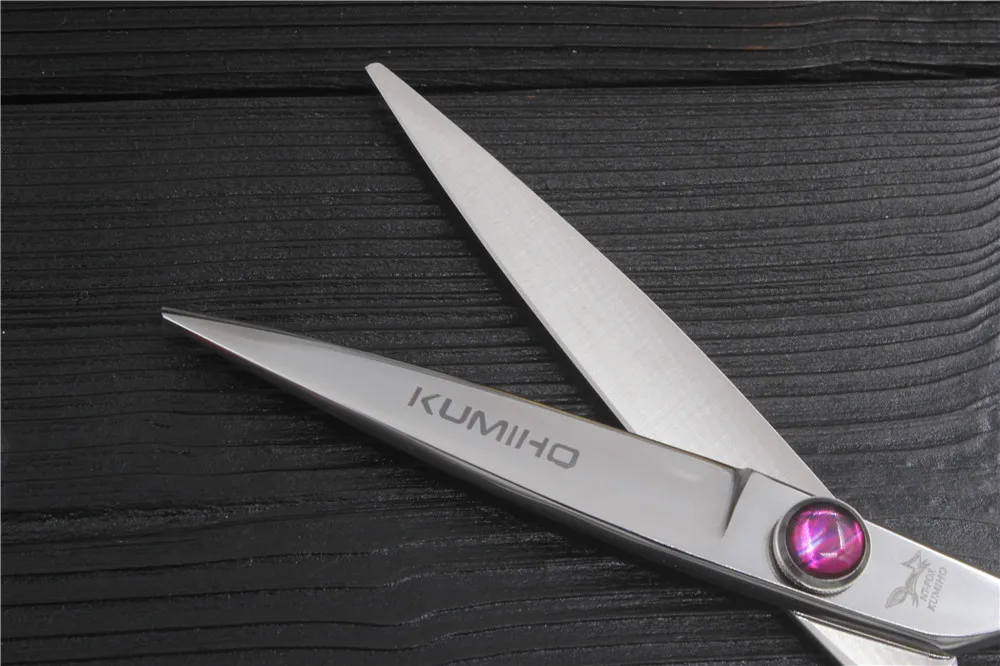 KUMIHO 5,5 дюймов и 6,0 дюймов ювелирные винтовые ножницы для волос Парикмахерские ножницы-бритва горячие ножницы парикмахерские японские 440C ножницы для резки