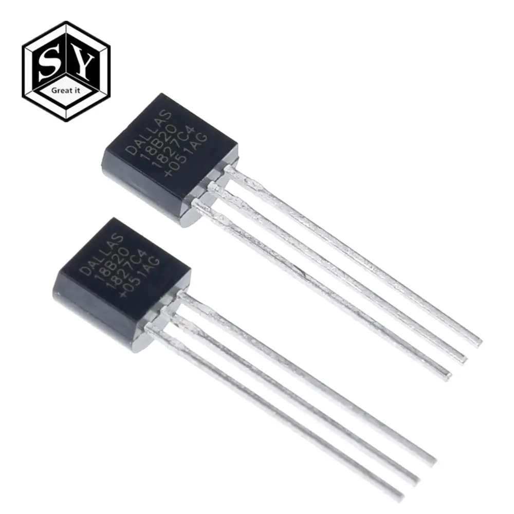 Электронный чип GREAT IT 10 шт./лот чипы DS18B20 TO 92 18B20 датчик температуры IC 18b20 сделай сам