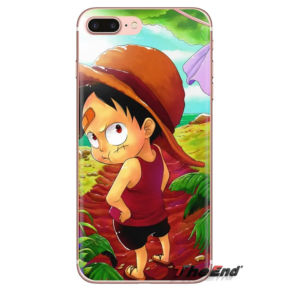 Цельнокроеные зеркальные мягкие чехлы из ТПУ с изображением обезьяны D Luffy ACE для