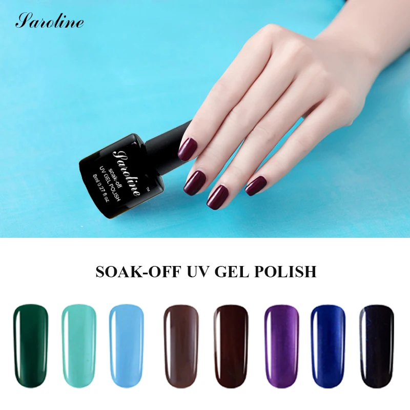 Saroline Lucky Цвет гель для ногтей лак дизайн арт обычные Однотонная одежда
