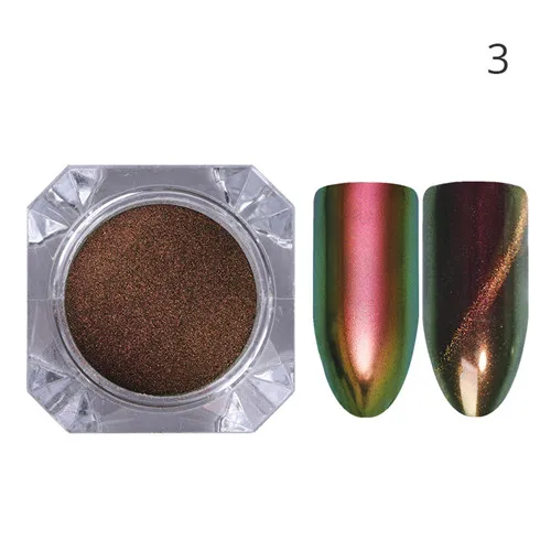 Color 3 Nicole Diary глаз хамелеона кота порошок для ногтей 0,2 г магнитное зеркало дизайн ногтей пыль Маникюр хром пигмент - Цвет: Color 3