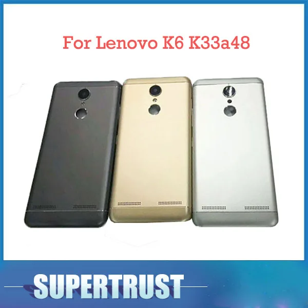 1 шт./лот для Lenovo K6 K33a48 крышка батареи задняя дверь корпус серебристый серый