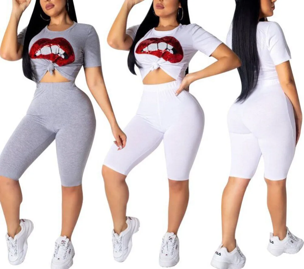 Женский гардероб комплект из 2 предметов повседневный с блестками круглым