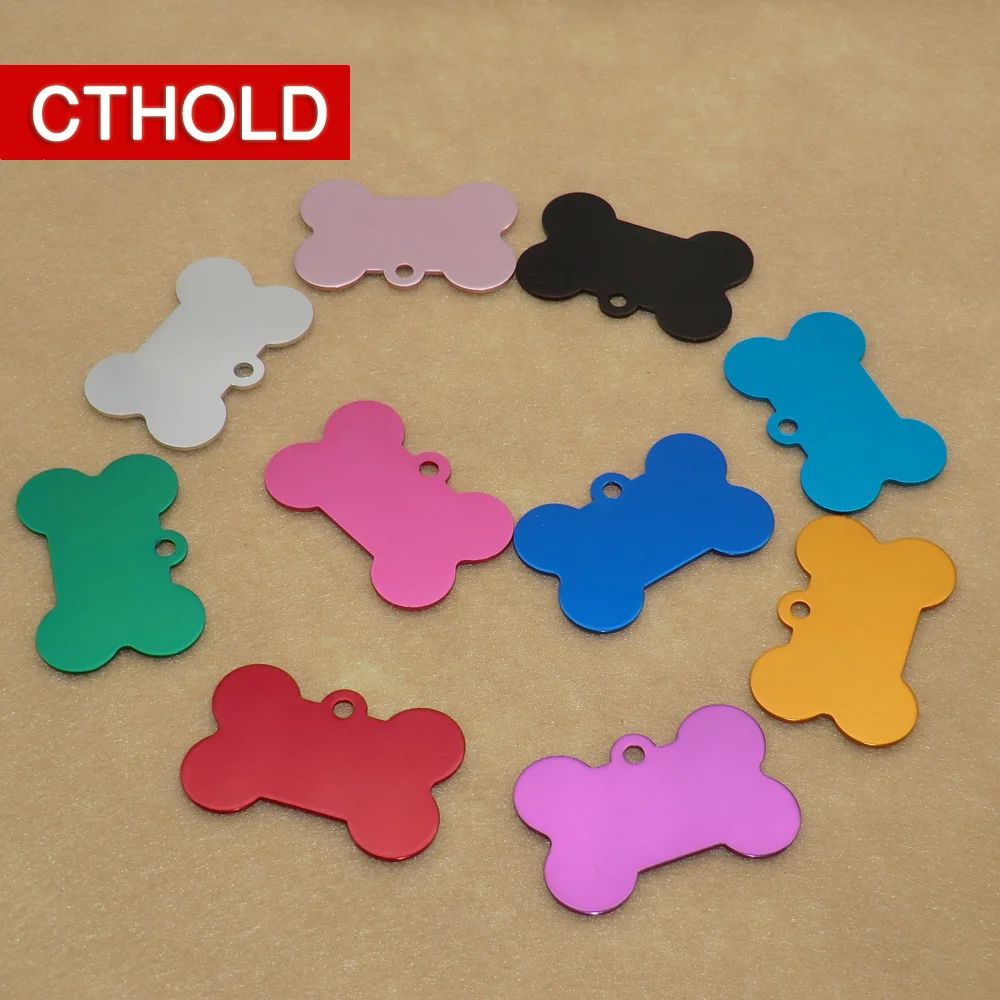 CTHOLD 30 шт. аксессуары для ошейника в форме кости персонализированные