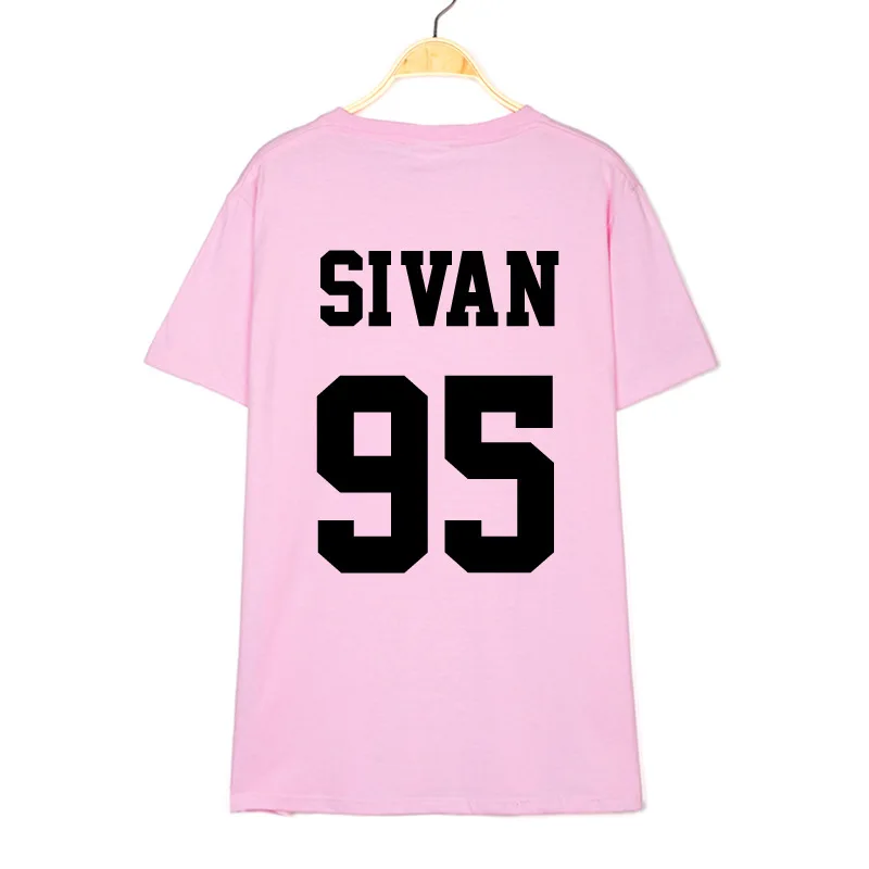 2020 Хлопковая женская футболка с принтом цифр летняя Повседневная разноцветная