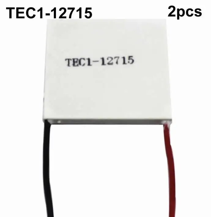 TEC-12715 2 шт. TEC1-12706 12V 6A TEC1 Термоэлектрический охладитель полупроводник Пельтье Холодильное 12706 12709 12710 12715 - Цвет лезвия: TEC-12715