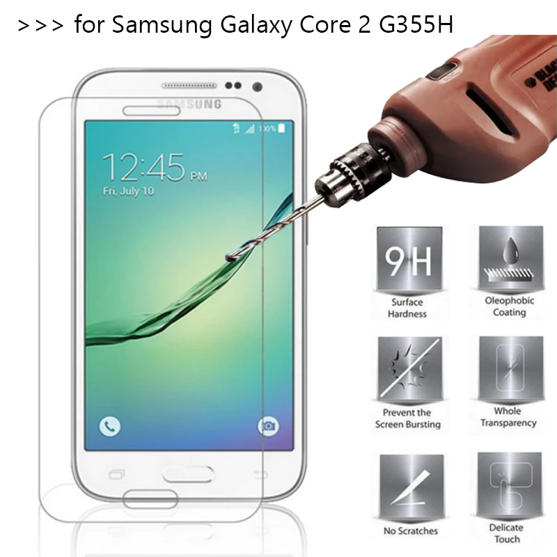 10 шт./лот Премиум закаленное Стекло для samsung Galaxy Core 2 II G355H G3559 Экран протектор