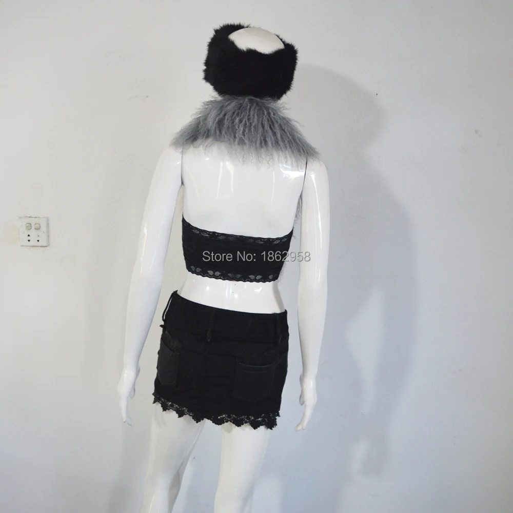 Free Shipping SJ755 170*8CM Australia Popular China Manufactory Women Lamb Fur Boa | Scarf