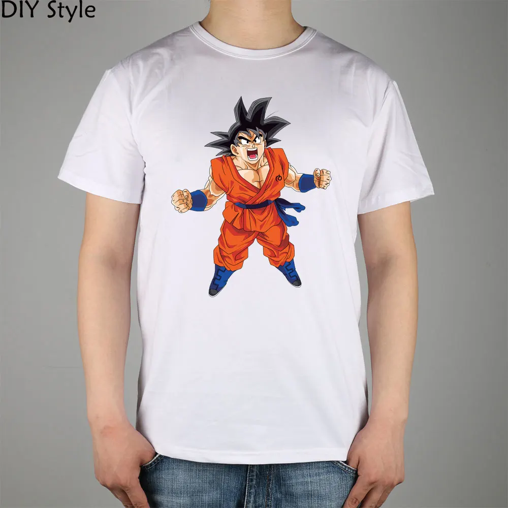 Модная футболка Goku Dragon Ball Super Render топ из лайкры брендовая с надписью Мужская