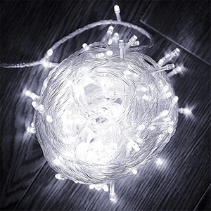 White Thrisdar открытый Рождество Фея светодиодный свет шнура 10 M 20 M 30 м 50 M Xmas Свадебная вечеринка праздник водонепроницаемые провода с подсветкой Фея Света - Испускаемый цвет: White