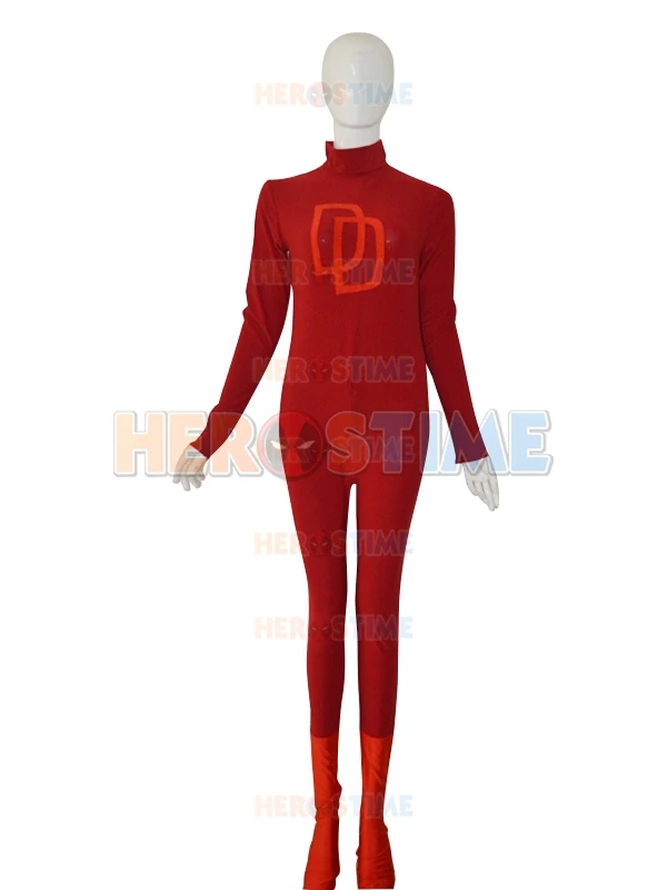 Daredevil на заказ красный спандекс костюм супергероя зентай для Хэллоуина и