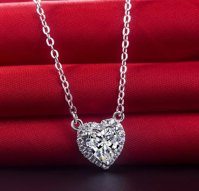 2ct фиксированная подвеска яркая форма обещающая имитировать сердце с