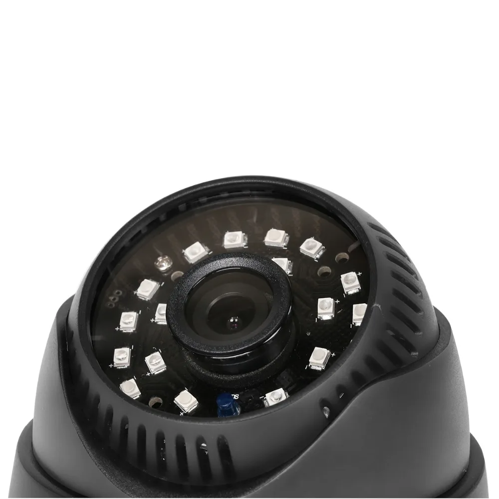 Новая аудио купольная камера 800TVL 1/" CMOS с IR-CUT 3,6 мм объективом 24 шт. лазерная(QT5524) IR с аудио cctv комнатная камера безопасности
