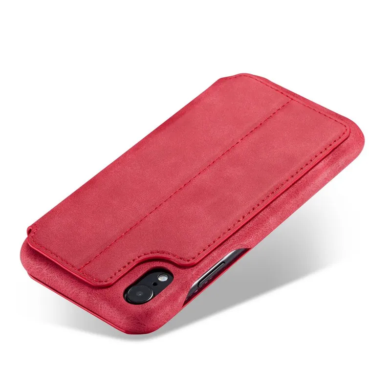 HG кожаный чехол для Iphone XR чехол для телефона протектор Магнитный чехол Hoesje Coque для Iphone XR раскладной чехол