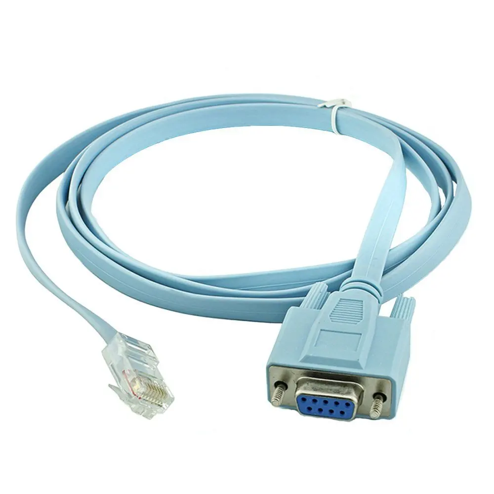 Zeadow 9 Pin DB9 COM Серийный RS232 к RJ45 Cat5 Ethernet LAN консоль кабельная линия переключения для