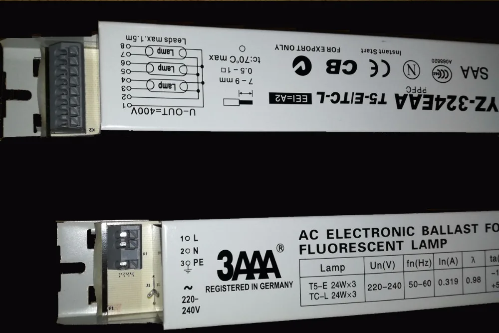1 шт. 3AAA флуоресцентная лампа для аквариума|ac electronic ballast|electronic ballastballast |