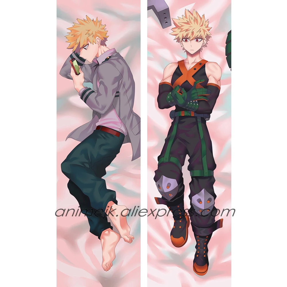 Аниме JK Boku без мой герой Академии Bakugou Katsuki мужской Dakimakura тела подушку Чехол Hug Наволочка Чехол