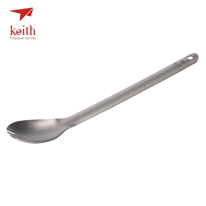 Кейт Титан 200 мм длинной ручкой Spork отдых путешествия столовые приборы пикник