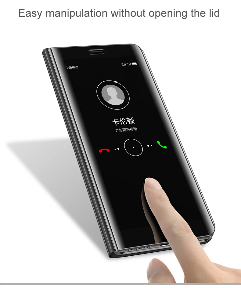 Умный кожаный откидной зеркальный чехол с подставкой для huawei mate 8 9 10 Pro Lite P8 P9 P10 Plus P20 Pro P20 P Smart Honor 10