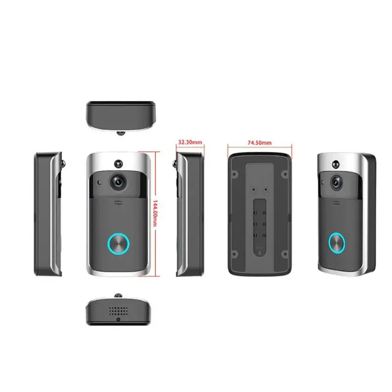 WiFi 720P видео дверной звонок Домофон безопасности домофон датчик движения ночного видения дистанционный дверной звонок Мониторинг системы домашней безопасности