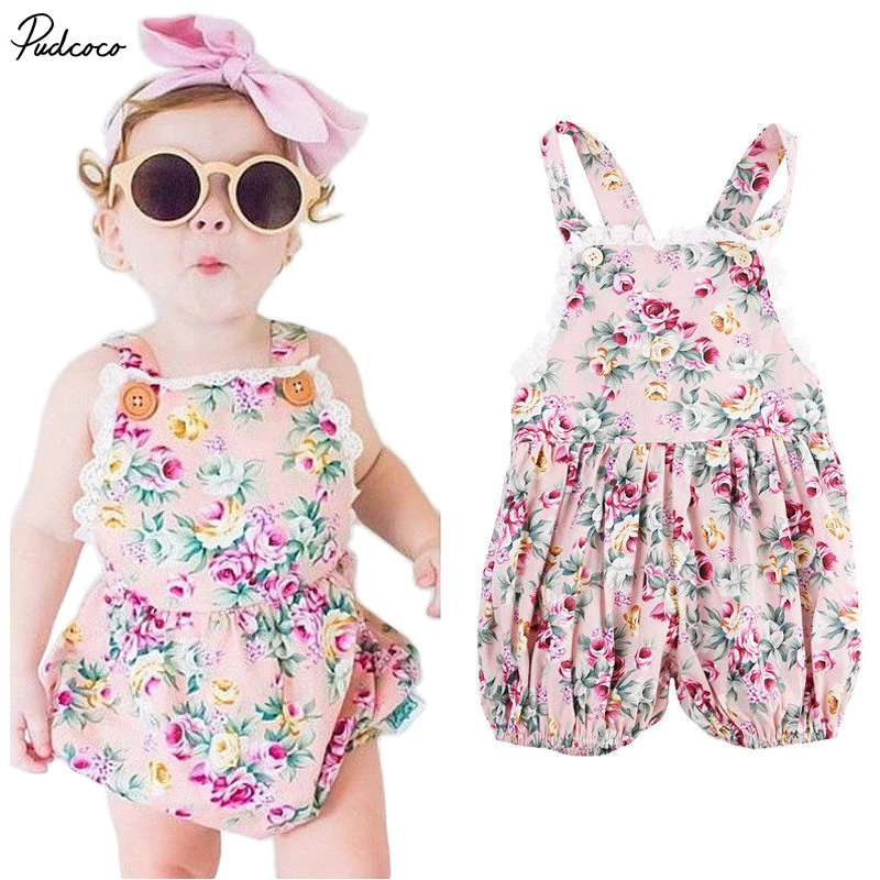 Новое поступление 2017 детские комбинезоны одежда для маленьких девочек