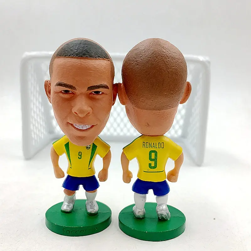 Soccerwe Футбольная звезда Кукла мини статуя Pogba Ronaldo Messi Griezmann Mbappe Sanchez Hazard Статуэтка