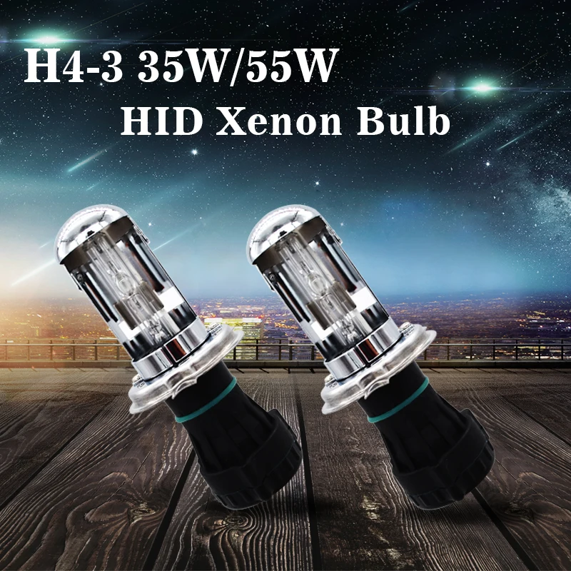 2021 Новинка SKYJOYCE 12 в 35 Вт 55 H4 3 hid Лампа Hi/Lo 4300K 5000K 6000K 8000K Bixenon Авто фара замена лампа