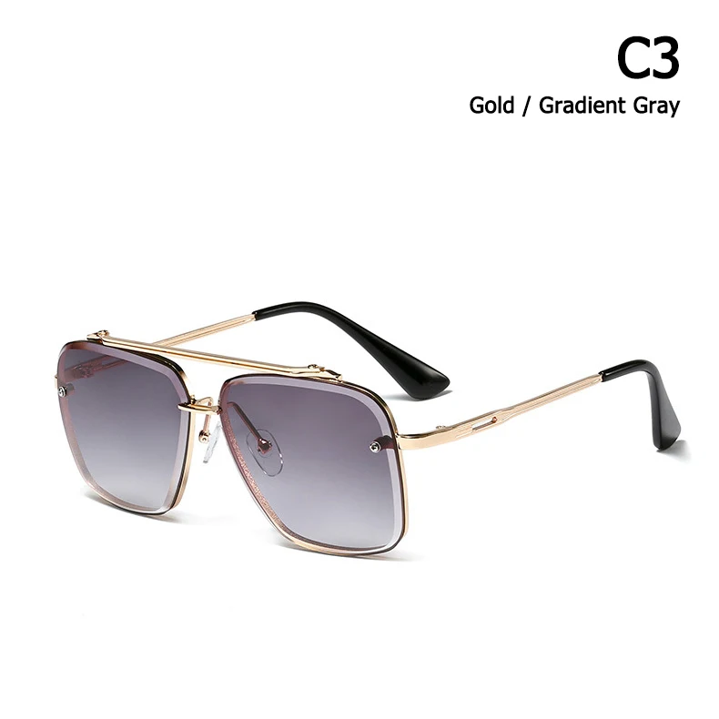 C3 Gold Gray JackJad модные классические Mach Six стильные градиентные солнцезащитные очки крутые Мужские Винтажные брендовые дизайнерские солнечные очки Oculos De Sol 95527 - Цвет линз: C3 Gold Gray