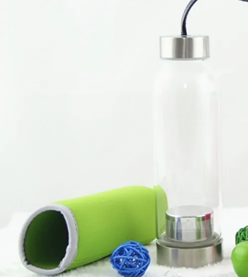 1 шт. термостойкий стеклянный спортивный чайник с заварником для чая и веревкой 380