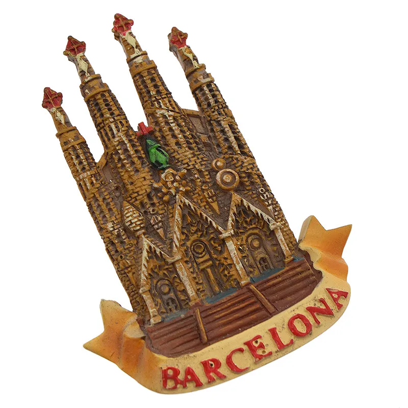 Испания Барселона Sagrada магниты на холодильник известные живописные наклейки
