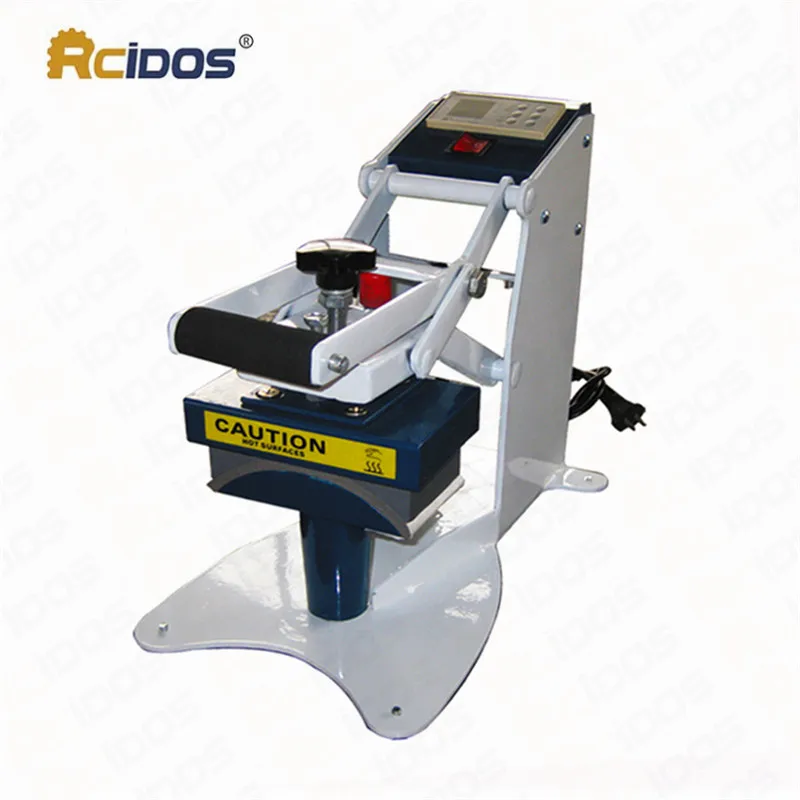 

RCIDOS 8x16cm Manual hot cap machine,Baseball cap hat heat press machine,big size headdress,chapeau stamping machine