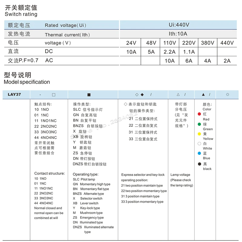 Серебряный контакт 22 мм поддерживаемый аварийный стоп Грибная крышка нажимная