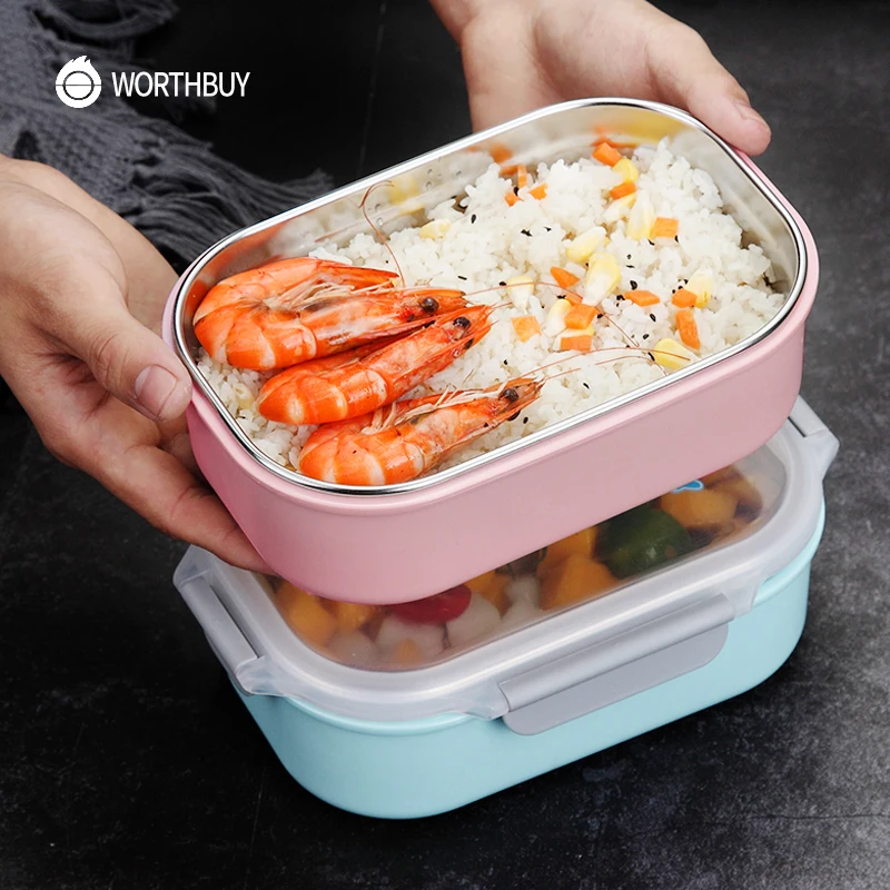 WORTHBUY милый мультфильм Bento Box для детей Школа японский контейнер завтрака
