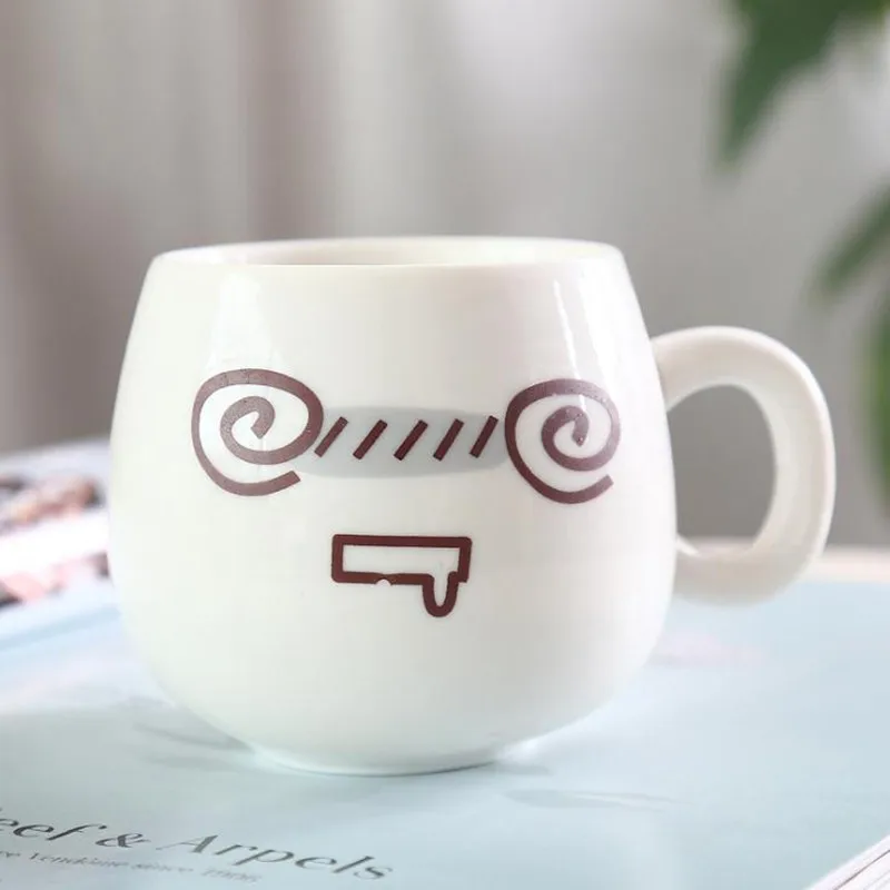 Милая керамическая черно белая дизайнерская кружка для кофе kawaii lovers Пара