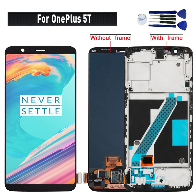 ЖК дисплей для OnePlus 5T сенсорный экран в сборе замена A5010 модуль дисплея