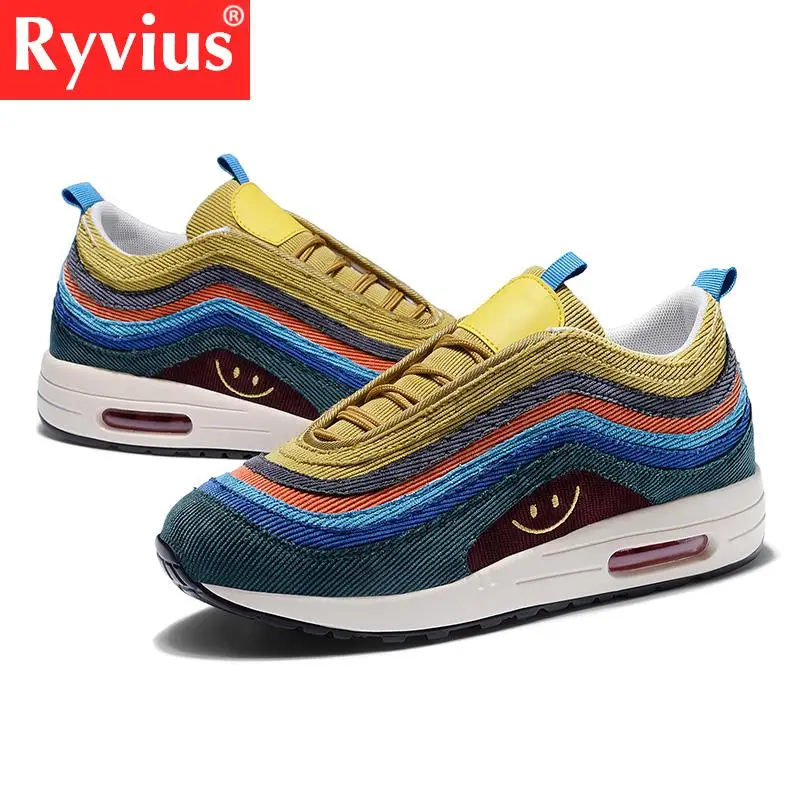 Ryvius2018 новые мужские кроссовки модные цветные крутые спортивные туфли ударная