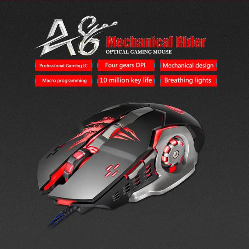 Новая Трехцветная компьютерная игровая клавиатура с подсветкой Teclado Full N Key